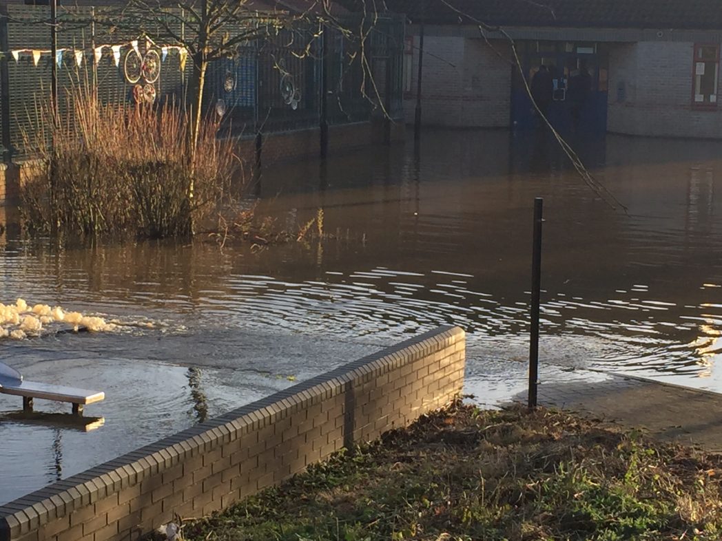 Tang Hall Community Centre Flooded 2015 Dec 27th 2-29pm